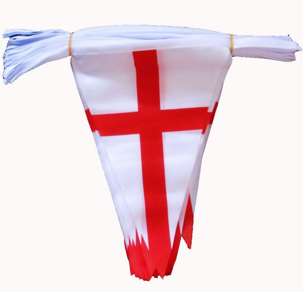 Cloth / Textile England 50 x Flag Tri-Bunting 20m HIGH QUALITY