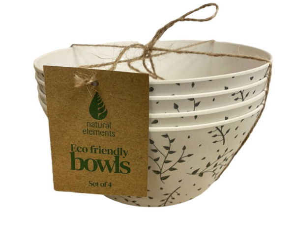 Natural Elements Eco Friendly Bowls ( Set of 4 )